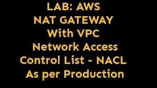 How to create Nat Gateway in AWS - LAB 2