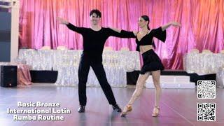 Basic Bronze International Latin Rumba Routine by Mikhail Kolosov & Elina Semka