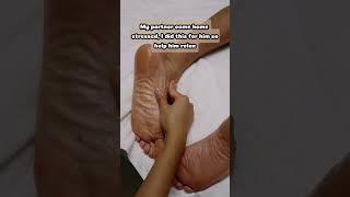 if your partner stress out, need to try this  #massage #footmassage #footpain #foottherapy #couple