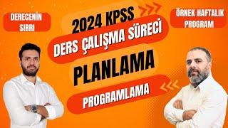 KPSS ÇALIŞMAYA NASIL BAŞLANMALI? (Örnek Program)