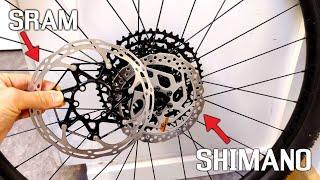 Will a SRAM rotor work on my SHIMANO brake? MTB