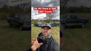 What are OBS Chevy Trucks?  #chevy #gmc #gmt400