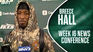 Breece Hall on trying to reach 1,000 yards rushing, playing through lingering knee injury | SNY