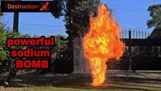 How to make a powerful SODIUM BOMB at home    !!! DestructionX !!!