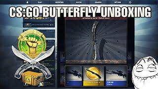 CS:GO Butterfly knife unboxing! KNIFEGASM!