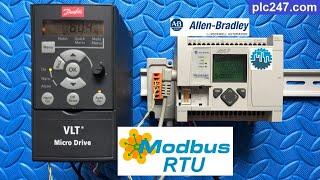 Micrologix 1100 "Modbus RTU" Danfoss FC51 Tutorial