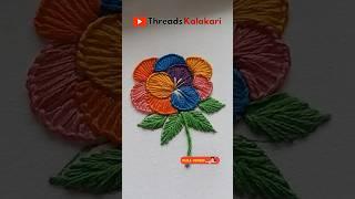 Beautiful Hand Embroidery designs/embroidery tutorial/embroidery for beginners #shorts #embroidery