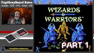 Nintendo NES Retro Game Wizards and Warriors I Gameplay | Part 1