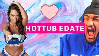 TWITCH HOT TUB EDATE: CRINGIEST EDATE EVER? -- Louise Bordeaux Naked News