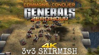 Command & Conquer Generals Zero Hour 2019 3v3 Skirmish 4K