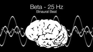 'Focused Thoughts' Beta Binaural Beat - 25Hz (1h Pure)