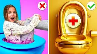 Rich Dad Vs Broke Mom! If My Dad Runs a Hospital *Best Parenting Hacks*