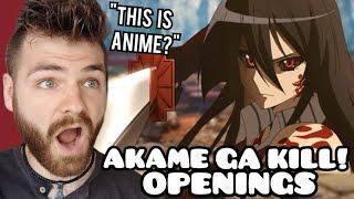 First Time Reacting to "AKAME GA KILL! Openings & Endings" | Non Anime Fan!