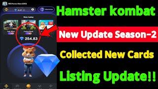 Hamster kombat announced a new card ||Hamster season 2 listing date।।Hamster Kombat update -20 Oct!!