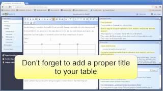 Advanced Editing - How to insert / delete a table