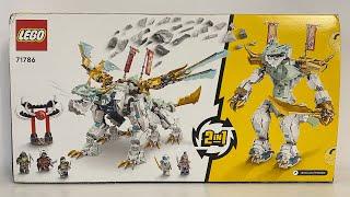 ОБЗОР 2в1 ЛЕГО НИНДЗЯГО 71786 Ледяной Дракон Зейна LEGO NINJAGO Zane's Ise Dragon Creature +alt mod