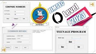 ZIMSEC O-LEVEL Computer Science Practical’s Question and Answer 2023