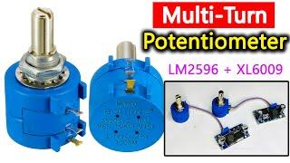 3590S-2-103L 10K Precision Multi-Turn Potentiometer 10 Turns Adjustable Resistance + LM2596  Xl6009