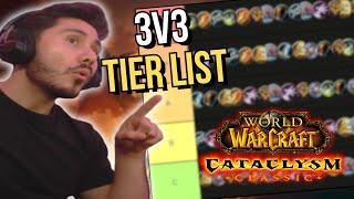 Cataclysm Classic 3v3 Arena Tier List