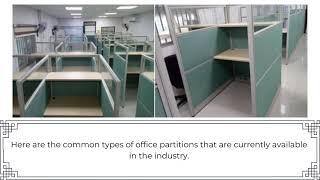 Common Types of Office Partitions for Workspaces