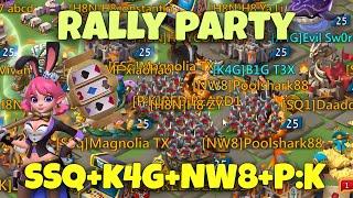 Lords Mobile - SSq+K4G+NW8+P:K RALLY PARTY INCOMING. HOW MANY ZEROED?