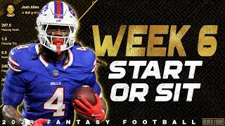 Week 6 Start or Sit Q&A - 2024 Fantasy Football