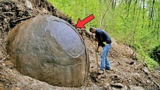 Excavator Cracks Open Rock, Realizes His Mistake