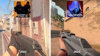 CS 2 vs Valorant - Details and Physics Comparison [Unreal Engine vs Source 2]
