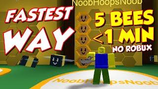 FASTEST WAY TO GET 5 BEES in BEE SWARM SIMULATOR | Bee Swarm Simulator Quick Tips