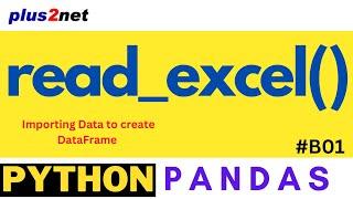 read_excel(): Data from Excel to Pandas DataFrame #B01