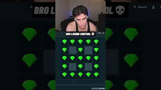 BRO LOSING CONTROL ON STAKE MINES (Stake Originals) #stake #rage #shorts #casino