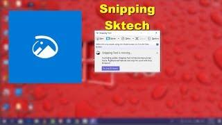 New Update Snipping tool Replace with Snip & Sketch in Windows 10 Version 1809