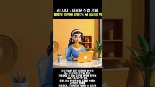 AI 시대 : 새로운 직업 기회 - 워크 플로우 최적화 전문가: AI 생산성 혁신가