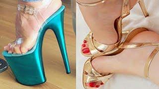 Very Elegant collection High mid & low Heels Sandals Shoes  ladies footwear