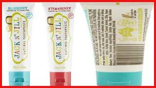 Jack N' Jill Kids Natural Toothpaste - Kids Toothpaste Fluoride Free, Organic Flavors, BPA Free SLS