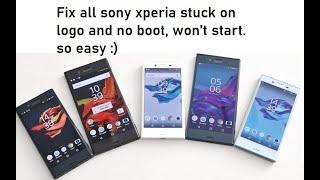 Fixed! repair all sony xperia phone boot loop, stuck on logo, won't start. so easy, do it your self