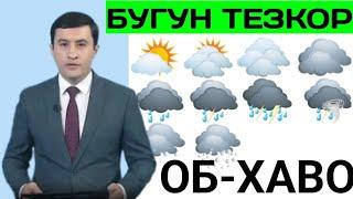 ШОШИЛИНЧ ХАБАР У́ЗБЕКИСТОНДА ОБ-ХАВО МАЛУМОТИ ЕЛОН КИЛИНДИ