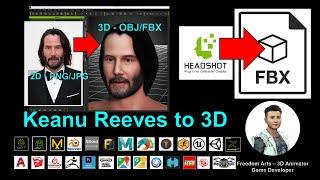 Keanu Reeves to FBX - 3D Modeling Tutorial - Character Creator 3.4