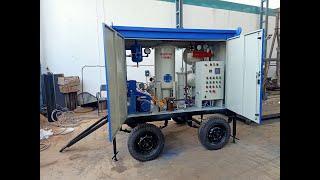 1200Lph Transformer Oil Filter machine Trolley Mounted