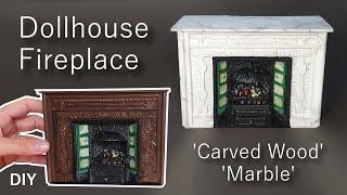 DIY DOLLHOUSE FIREPLACE Tutorial #CraftIdeasMiniature #DiyDollhouseFireplace #MiniaturasCriativas