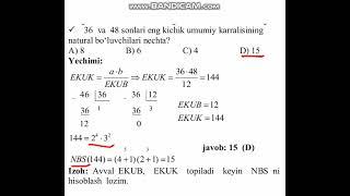 Matematika master yechimi (162-164)