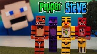 Five Nights at Freddy's Bootleg Minecraft Block Toy Figures Fake Knock off's unboxing