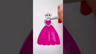 Como dibujar una princesa  #shorts #dibujosfaciles #dibujosparaniños #dibujoalapiz #drawingtutorial