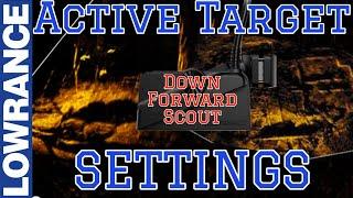 Active Target Settings, Setup for Best Picture & How to Use it.  Lowrance Active Target 1 & 2 FFS