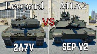 Leopard 2A7V VS M1A2 SEP V2 war thunder