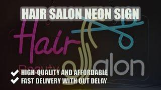 Hair Salon Neon Sign | Perfect For Additional Decorations To Your Salon Business | Buy Yours Now!