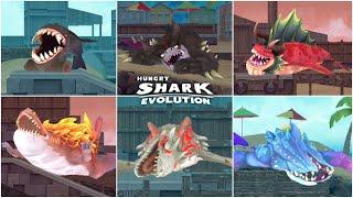 Hungry Shark Evolution - ALL ISLAND DEATH (NEW 2024 ZAMAHARIBU UPDATE)