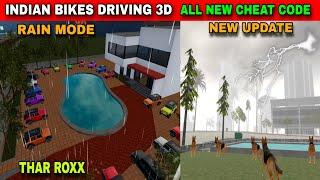 All New Cheat Code Rain Mode Thar roxx New Update | Funny Gameplay Indian Bikes Driving 3d 