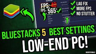 Bluestacks 5 Best Settings For Low-End PC  | Bluestacks Lag Fix And FPS Boost For All Games!