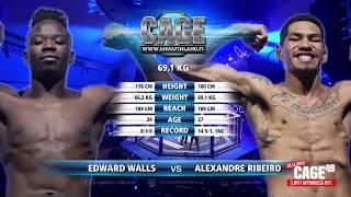 CAGE 48 Edward Walls vs Alexandre Ribeiro Fight Highlight